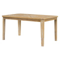 7 Piece Farmhouse Dining Set Classic Rustic Table And 6 High Back Design Chairs For Dining Room, Kitchen Natural Wood Wash Natural Wood Wash Solid Wood Mdf