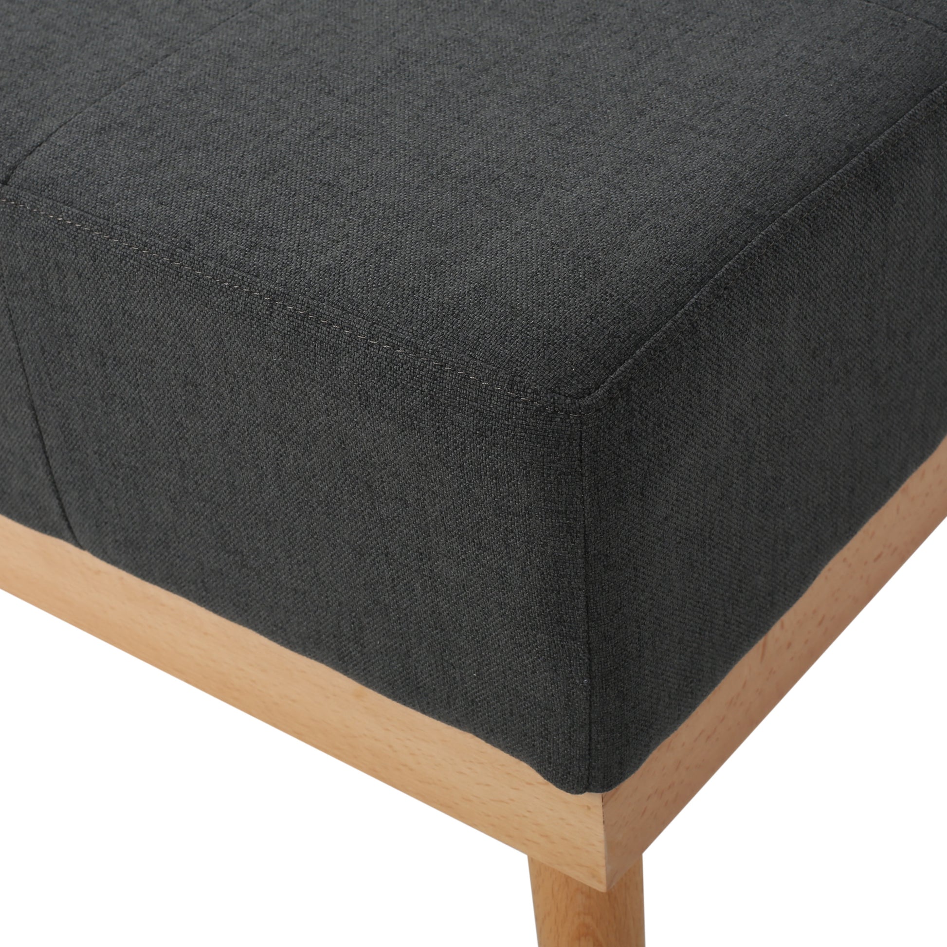 Ottoman Dark Gray Fabric