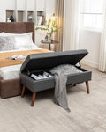 Storage Bench With Storage Bench For Bedroom End Of Bed Bench Foot Of Bed Bench Entryway Bench Storage Ottoman Bench 43.3