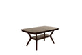 Formal Look 1Pc Dining Table W Shelve Solidwood Espresso Finish Dining Room Furniture Espresso Espresso Dining Room Classic,Contemporary,Modern,Transitional Rubberwood Rectangular Kitchen & Dining Tables Rectangular Solid Wood