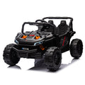 24V Kids Ride On Utv,Electric Toy For Kids W Parents Remote Control,Four Wheel Suspension,Low Start,Adjustable Speed,Multimedia Player,Early Education,Bluetooth,Rear Storage Space For Kids Aged 3 . Black 50 99 Lbs Polypropylene