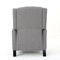 Classic Light Grey Fabric Push Back Chair Light Grey Fabric