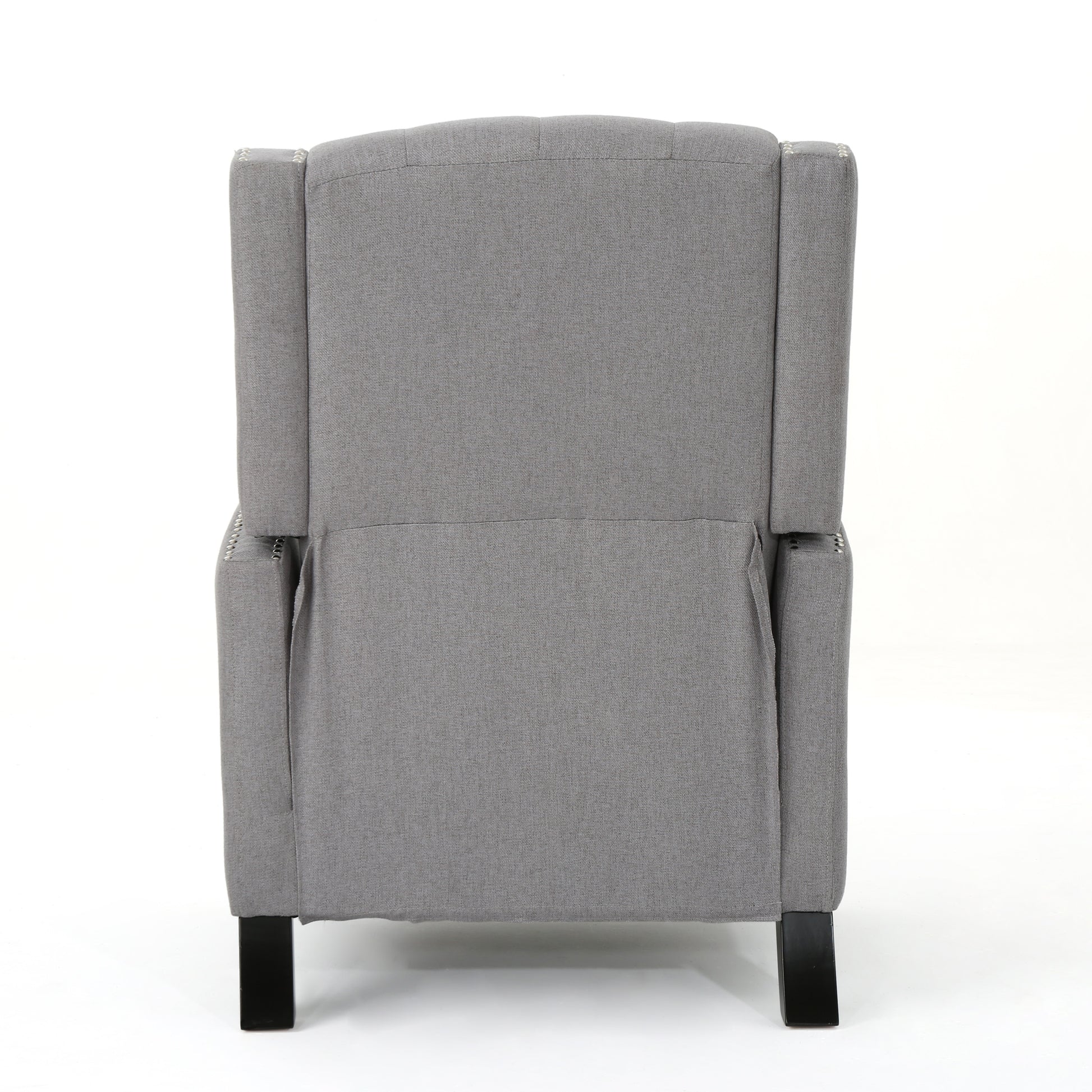 Classic Light Grey Fabric Push Back Chair Light Grey Fabric