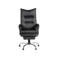 Contemporary Office Chair Upholstered 1Pc Comfort Adjustable Chair Relax Office Chair Work Blackpadded Armrests Black Office Contemporary,Modern Office Chairs Tufted Back Adjustable Height Faux Leather,Metal