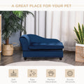 Pawhut Luxury Fancy Dog Bed For Small Dogs With Hidden Storage, Small Dog Couch With Soft 3