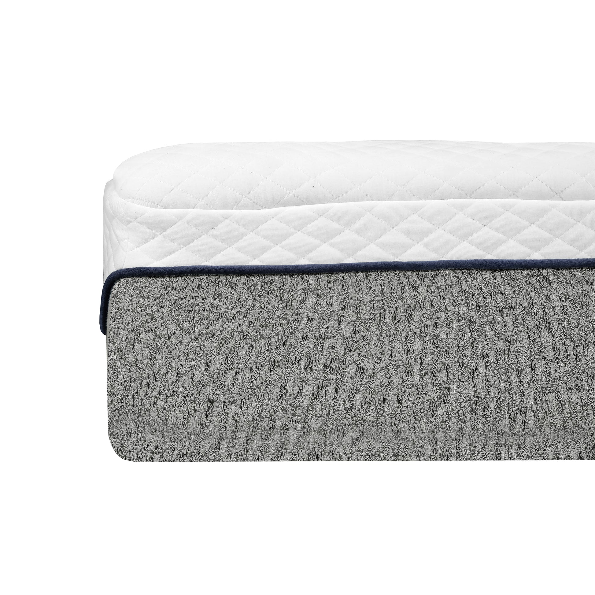 Ultra Plush 13 In. Medium Gel Memory Foam Mattress For King Size Bed In A Box With Double Layered Jacquard Cover Grey White Bedroom Modern Memory Foam Polyester King