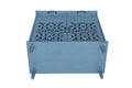 2 Door 2 Drawer Cabinet, American Furniture, Suitable For Bedroom, Living Room, Study Blue Mdf