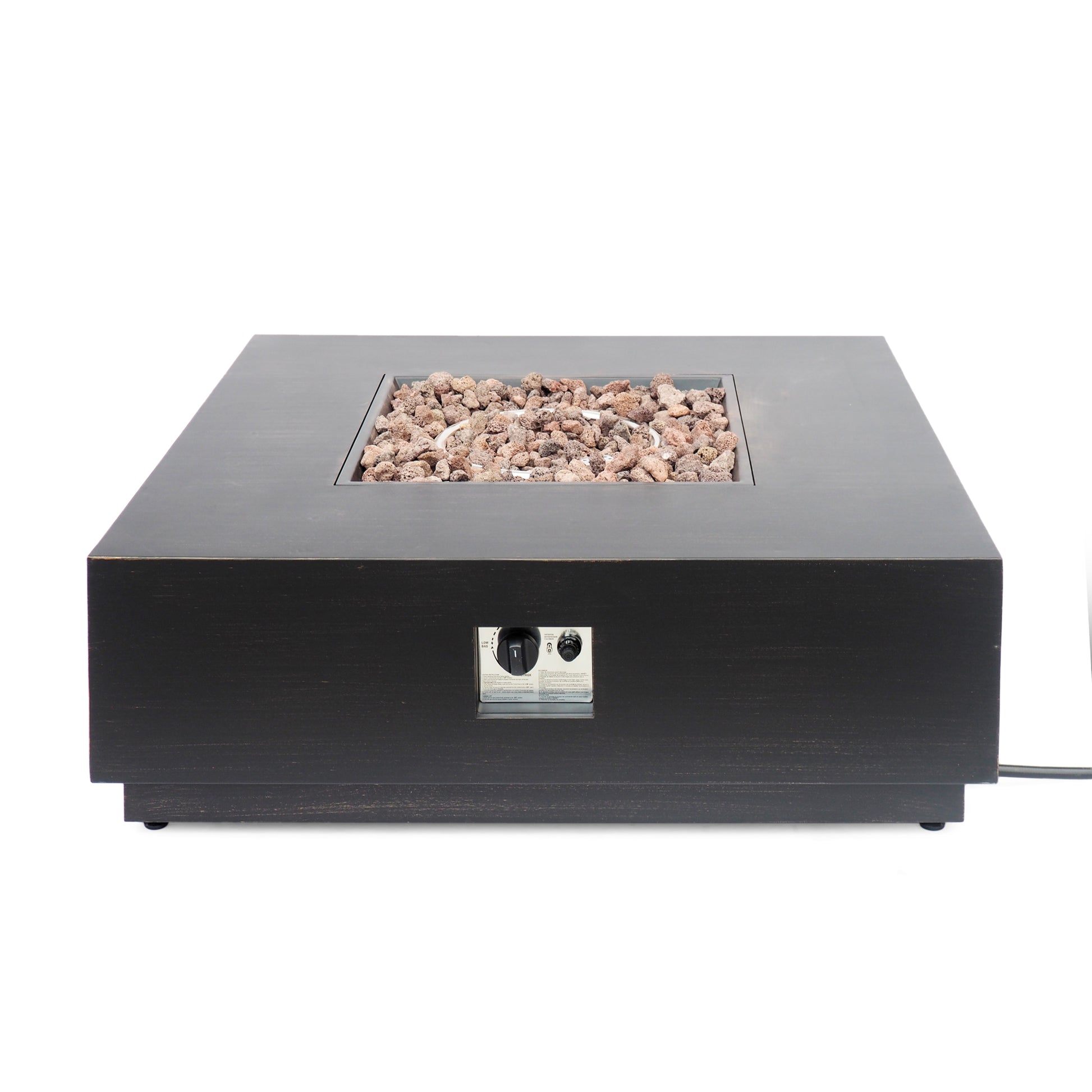 Wellington 40 Square Fire Pit 50 Brown Gold Iron