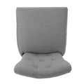 Barstool Grey Wood Fabric