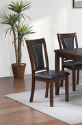 Beautiful Dining Room Furniture Walnut Black 6Pcs Set Dining Table 4X Side Chairs Bench Unique Design Back Chair Brown Wood Dining Room Bench Seating Rectangular Dining Table With Chair And Bench