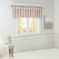 Lightweight Faux Silk Valance With Beads Blush 50X26