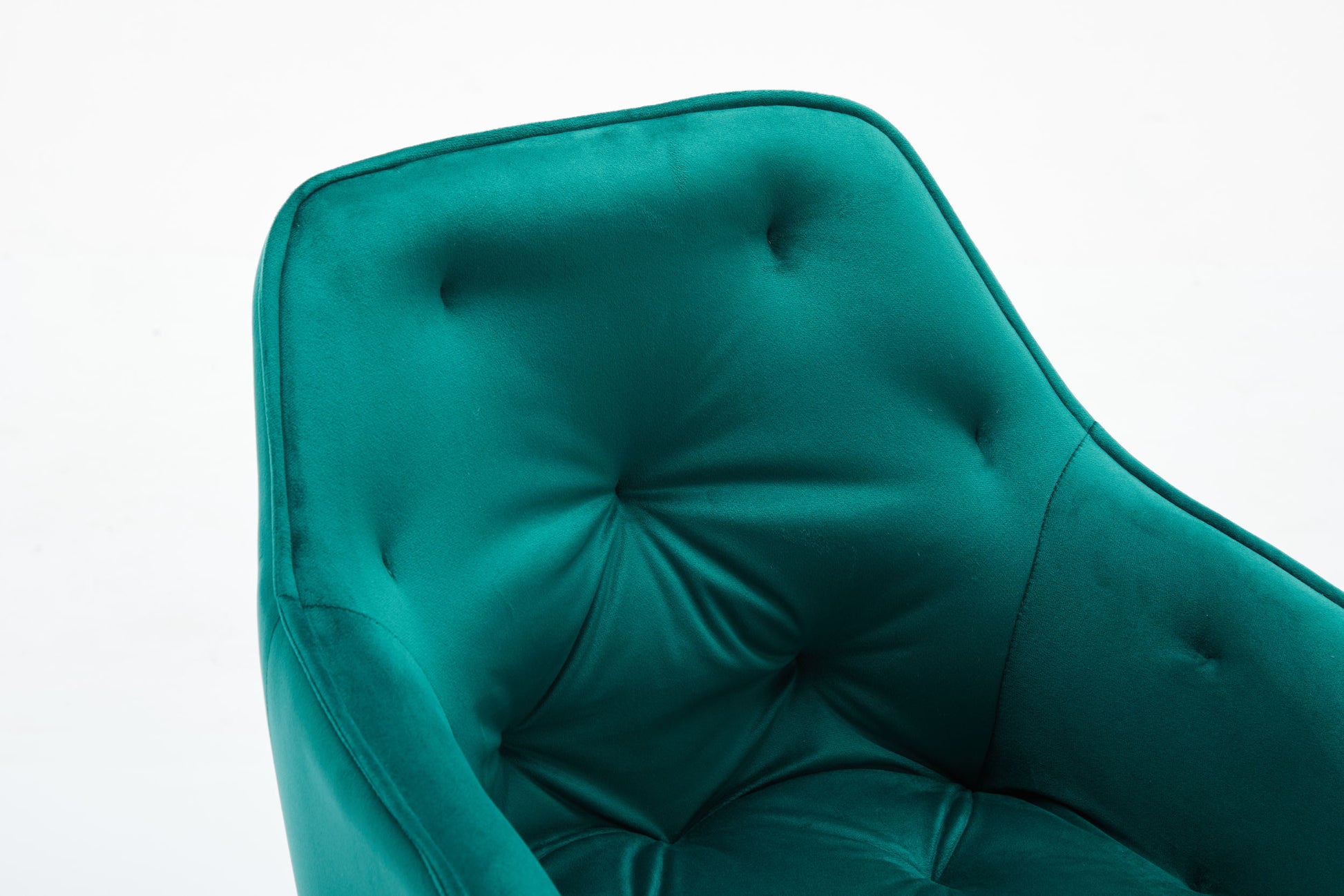 Elegent Velvet Office Chair With Wheels, Makeup Vanity Chair Height Adjustable For Teens Women Girls, Comfy Swivel Modern Leisure Armchair For Home Office, Bedroom, Study And Vanity. Green Green Primary Living Space Luxury,Modern Foam Iron