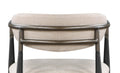 Jaramillo Beige Linen & Black Finish Side Chair Set Of 2 Beige Linen,Metal,Synthetic Wood