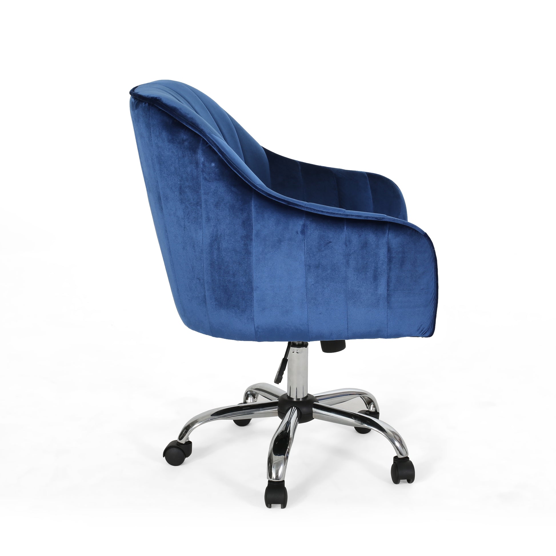 Office Chair Navy Blue Velvet