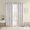 Grommet Top Printed Marble Metallic Total Blackout Curtain Only 1 Pc Panel Blush Gold Polyester