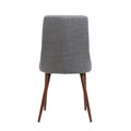 Dining Chair Light Grey Fabric
