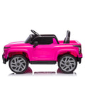 12V Kids Ride On Car W Parents Control,Licensed Chevrolet Silverado,Four Wheel Suspension,Led Lights,Bluetooth,Music,Usb,Mp3,Power Display,Speeds 1.86 3.11Mph For Kids Aged 2 5. Pink 50 99 Lbs