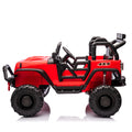 24V Kids Ride On 400W Electric Toy Car W Parents Control,Four Wheel Suspension,Front And Rear Led Searchlight,With Bluetooth,Mp3,Usb,Music,Volume Adjustment,Light Control And Power Display For Kids 3 Red Polypropylene