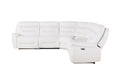 Starch Blanche White Sectional White Pu 5 Seat