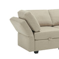 Living Room Furniture 7 Piece Set Including One 3 Seater Sofa And Two 2 Loveseatsadjustable Arms And Backs Comforty Sofas & Couches With Comfy Seat And Arm Cushions Beige Beige Polyester 7 Seat