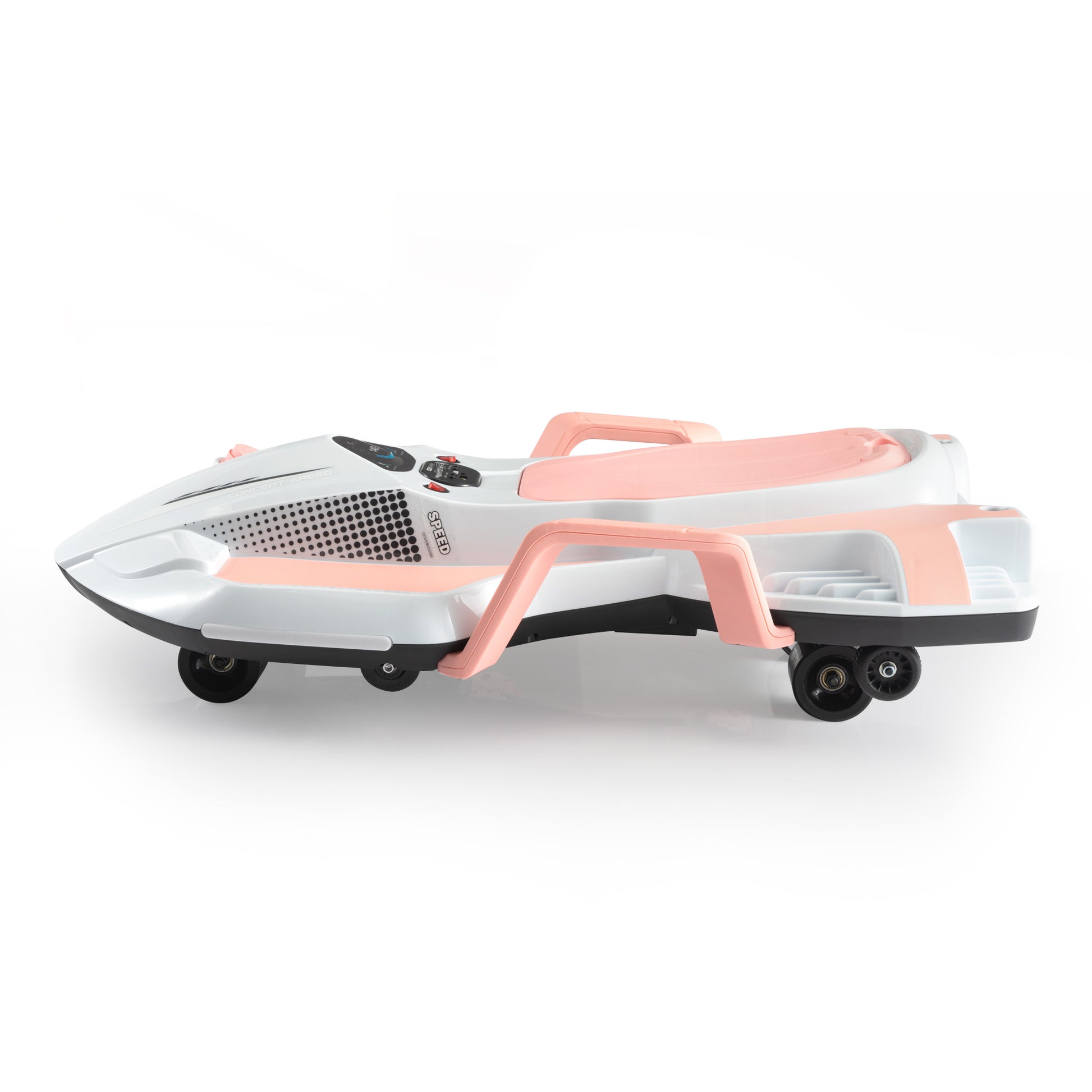 Electric Kids Racing Car With Music And Lights, Pink Pink 100 149 Lbs Polypropylene