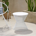 Nevada Side Table Matte White Iron