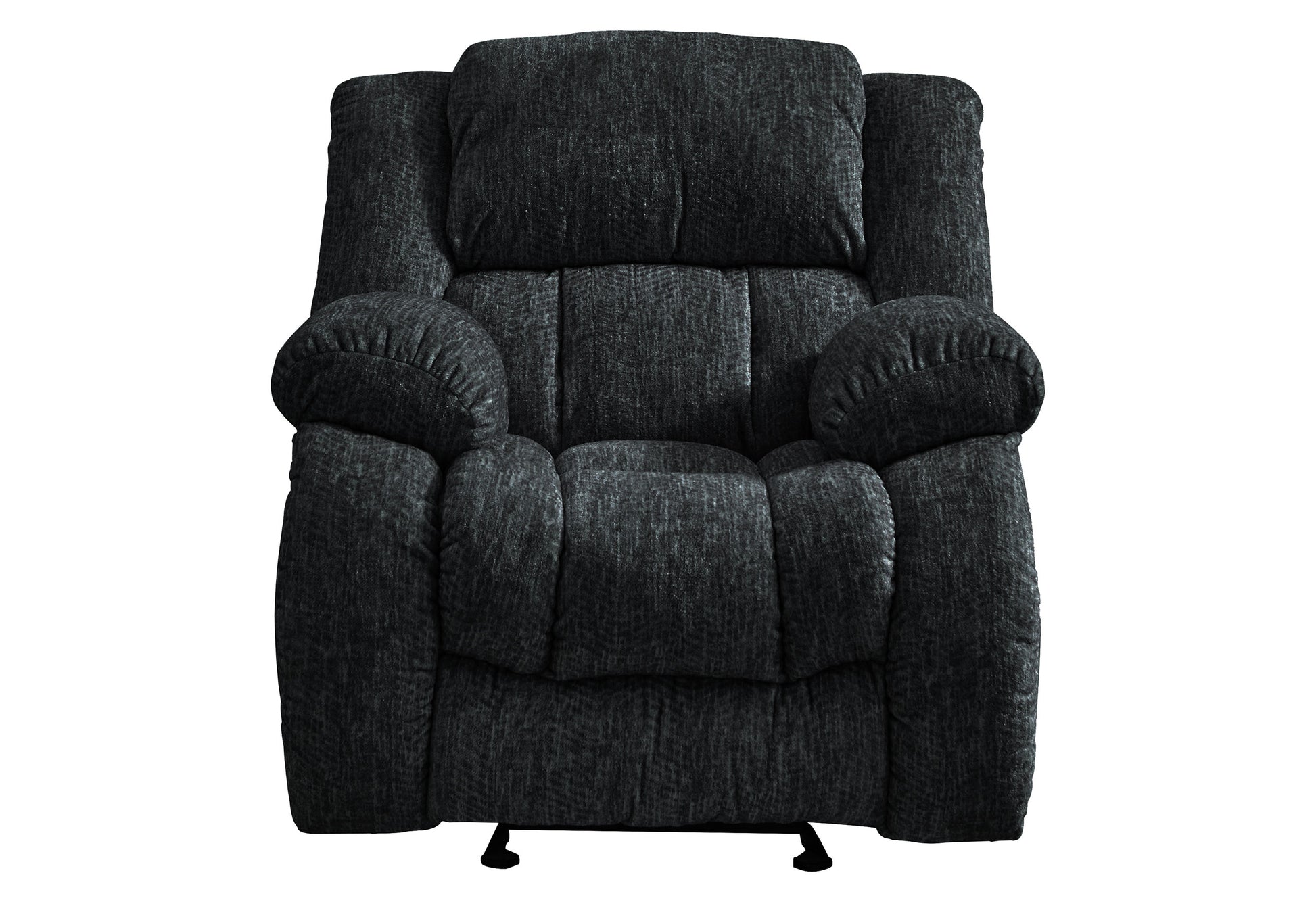 Stonic Ebony Glider Recliner Black Fabric