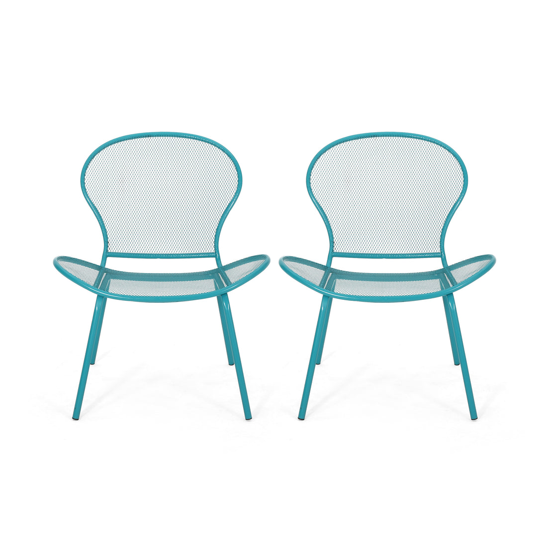 Nevada Chair Mp2 Set Of 2 Teal Iron