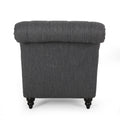 Chaise Lounge Charcoal Fabric 1 Seat