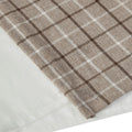 Plaid Faux Leather Tab Top Curtain Panel With Fleece Lining Only 1 Pc Panel Multicolor Polyester