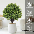 High Quality Decoration Topiary Plants Artificial Tree Green Artificial Tree Three Branches Of Mwort Green Plastic