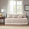 6 Piece Cotton Daybed Cover Set Khaki Daybed Khaki Polyester