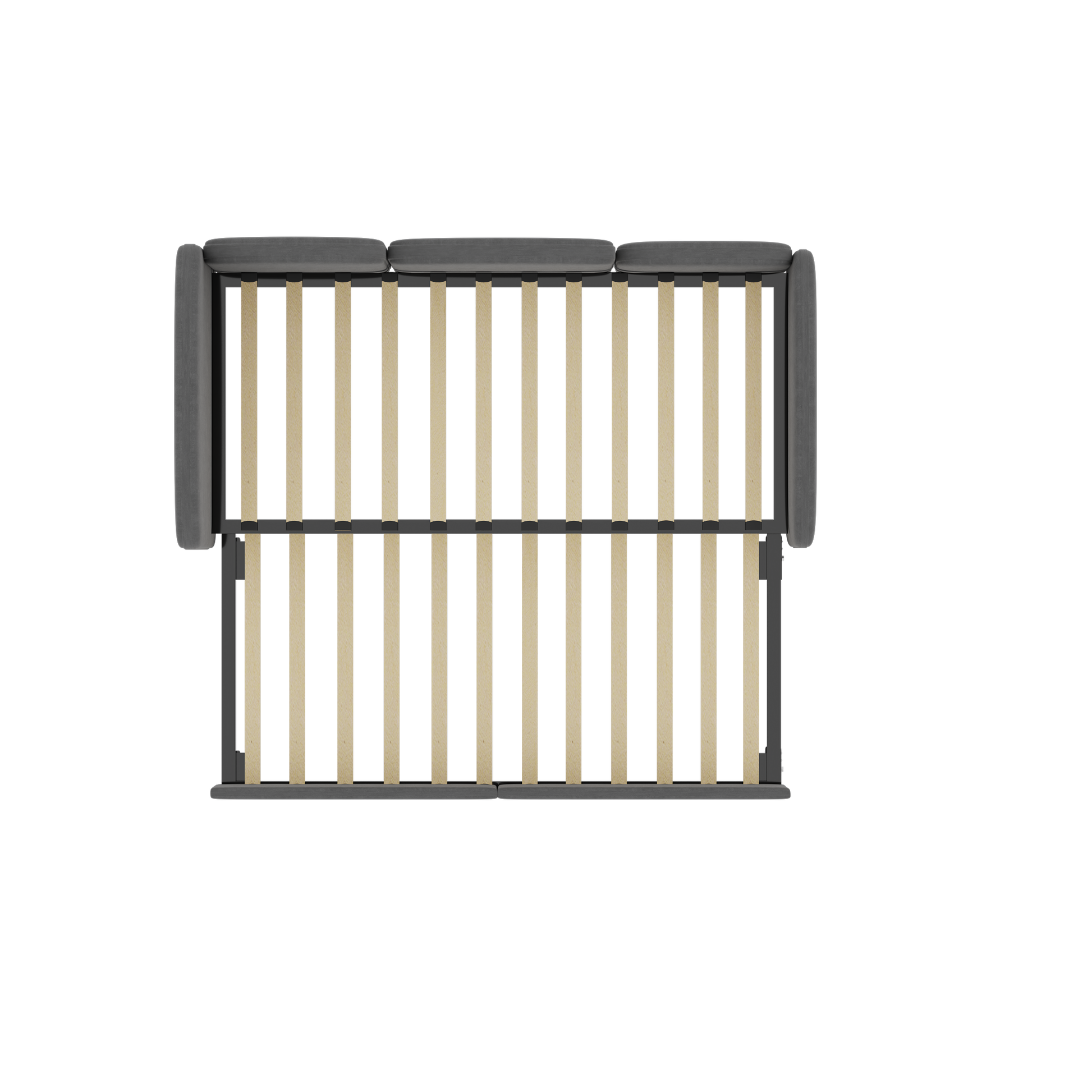 Twin Size Twin Size Bed Frames With An Another Bed Frame, Velvet Upholstered Daybed, Modern Sofa Bed Daybed Frame For Bedroom Living Room, Suitable For Living Room, Kids Room, Bedroom Ddry Gray Dark