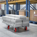 Steel Panel Truck, Heavy Duty Drywall Cart Lumber Cart Platform Truck Flat Cart, 2000Lbs, 6