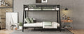Metal Twin Xl Over Queen Bunk Bed For Teens And Adults,Space Saving Noise Reduced No Box Spring Needed Expect Arrive Date 2024 7 17 Twin Xl Black Metal