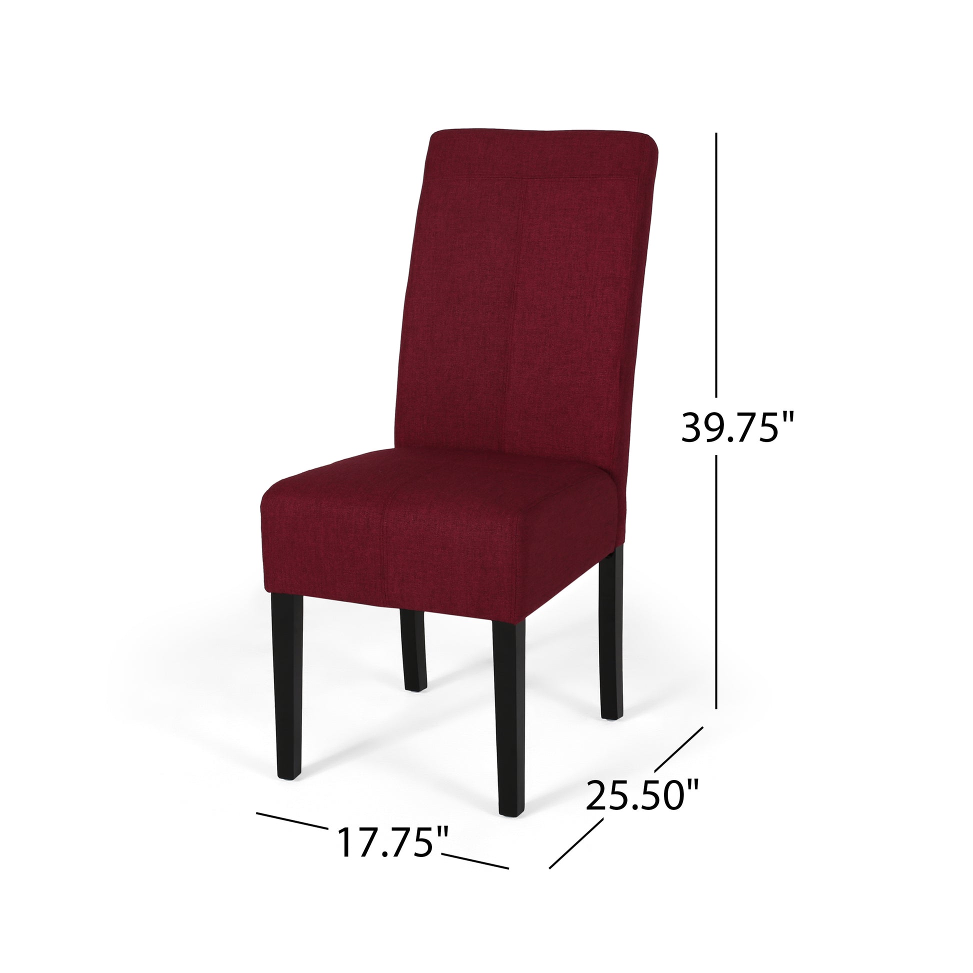 Pertica Kd Dining Chair Red Fabric