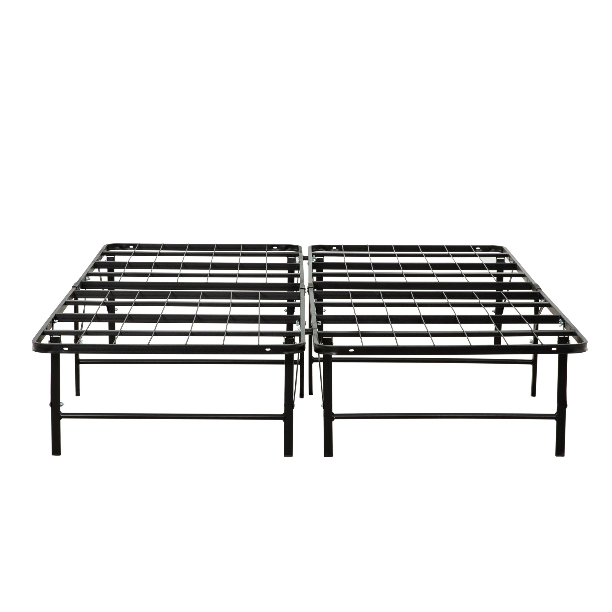 Bedroom Furniture Full Size Solid Metal Foundation Bed Base, Strong Mattress Platform Bed Frame, Black Box Spring Not Required Full Black Bedroom Modern Bed Frame Steel