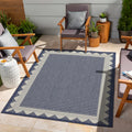 Sunshine Gc Har2013 Blue 5 Ft. 3 In. X 7 Ft. 3 In. Indoor Outdoor Area Rug Blue Polyester Polypropylene