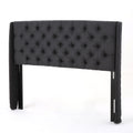King Cal King Headboard King Black Fabric