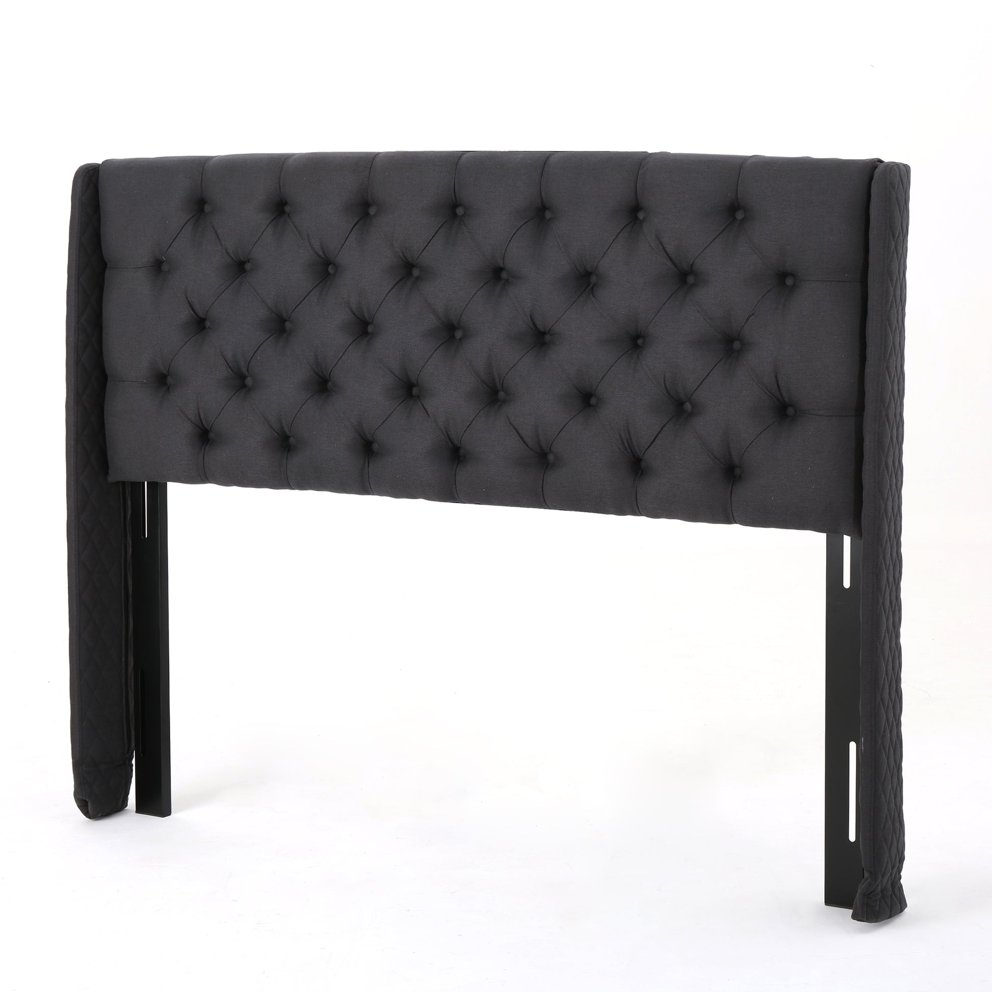 King Cal King Headboard King Black Fabric
