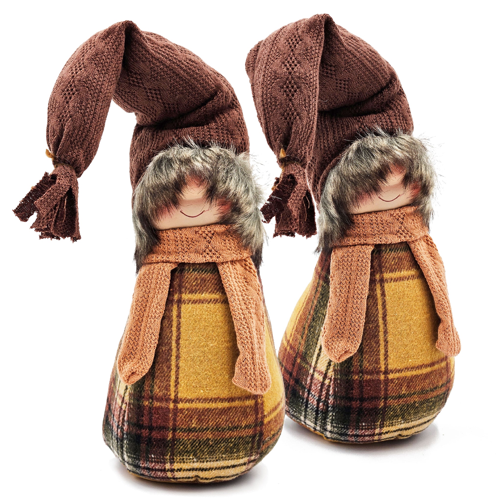 2Pcs Gnomes Decorations, Fall Decorations For Fall Thanksgiving Table Decorations Brown Yellow Polyester Blend