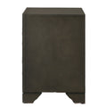 Antique Grey Nightstand With 2 Drawer Grey 2 Drawers Bedroom Rectangle Rubberwood Drawers Wood