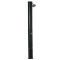 Outsunny 7Ft Outdoor Solar Heated Shower With 360 Rotating Shower Head, Foot Shower Faucet, Temperature And Pressure Adjustable, Holds 9.2 Gallons For Backyard Pool Black Plastic