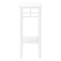 Accent Table, Side, End, Plant Stand, Square, Living Room, Bedroom, White Laminate, White, Contemporary, Modern White Mdf