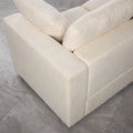 Modular Sectional Sofa, 2 Piece Sectional Sofa Set, Two Corner Chairs, Chenille Beige Beige Fabric 2 Seat