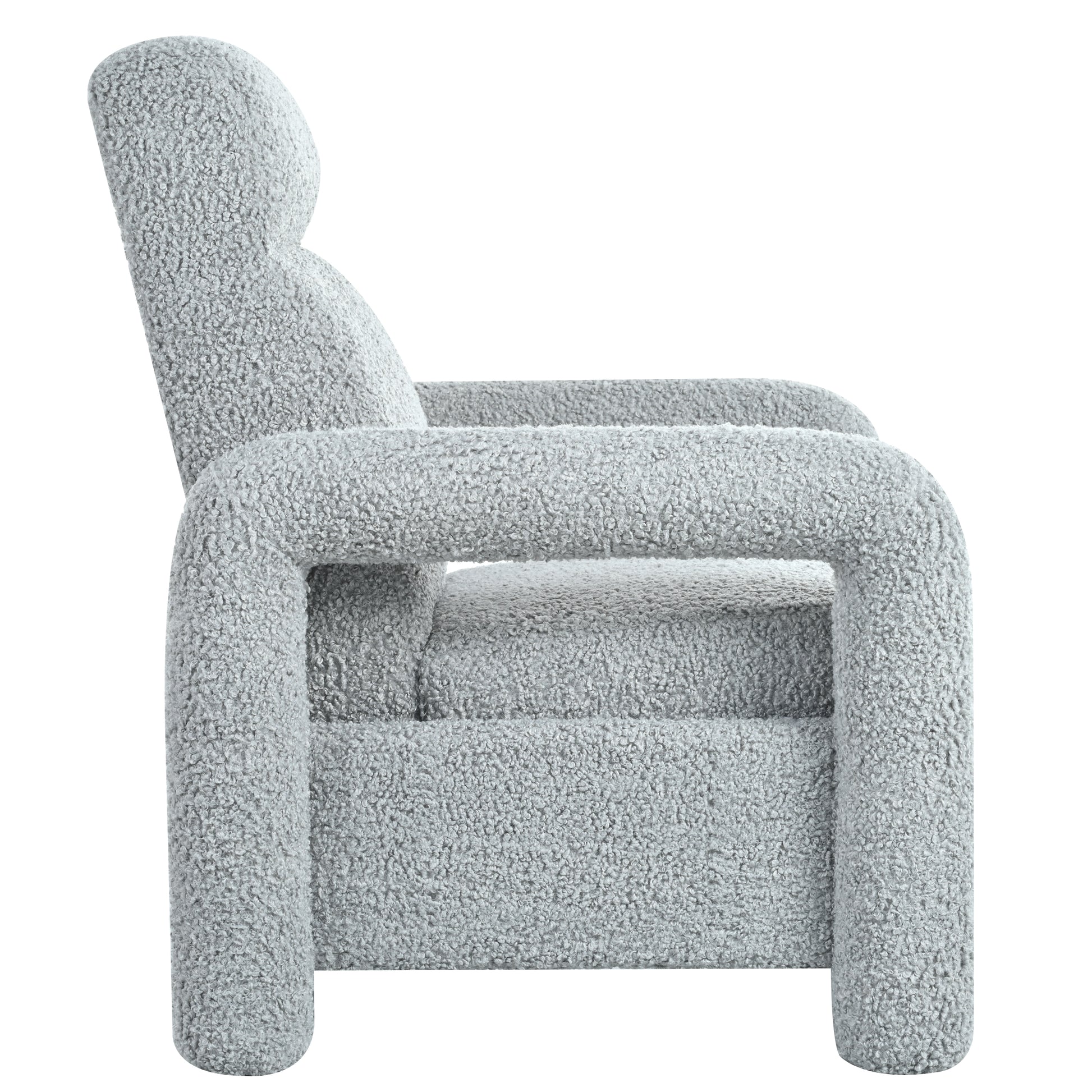 31.25" Push Back Recliner Armchair Upholstered Recliner Chair Single Sofa With Adjustable Backrest For Living Room, Light Grey Light Grey Teddy