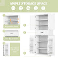 Bathroom Storage Cabinet With Multi Functional Storage Space, Drawer With Slide Rails, Adjustable Shelf, White White Mdf