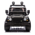 Licensed 2015 Land Rover Defender 90,24V Kids Ride On Xxl Car W Parents Control,2Wd,Four Wheel Suspension,Bluetooth,Mp3,Music,Power Display,Led Lights,Speeds 1.86 3.11Mph For Kids 3 7. Black Polypropylene