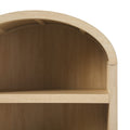 Modern 5 Shelf Open Arched Bookshelf Oak Oak Mdf Mdf