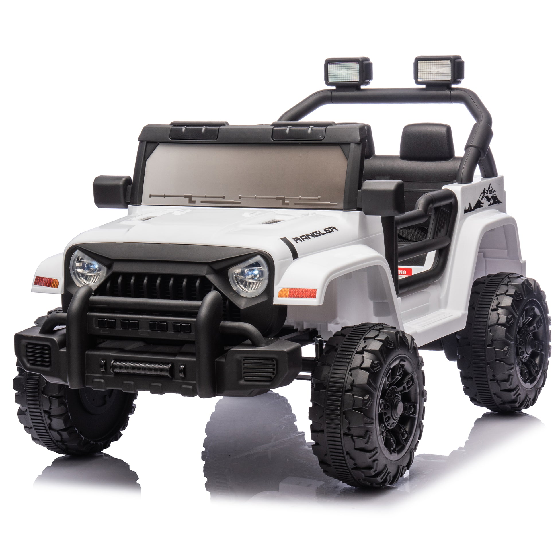 12V Kids Ride On Electric Car W Parents Control,Dual Drive, Four Wheel Suspension,With Music,Bluetooth,Mp3,Usb,With Headlights, Steering Wheel Quick Release,Slow Start For Kids Aged 2 4. Tan